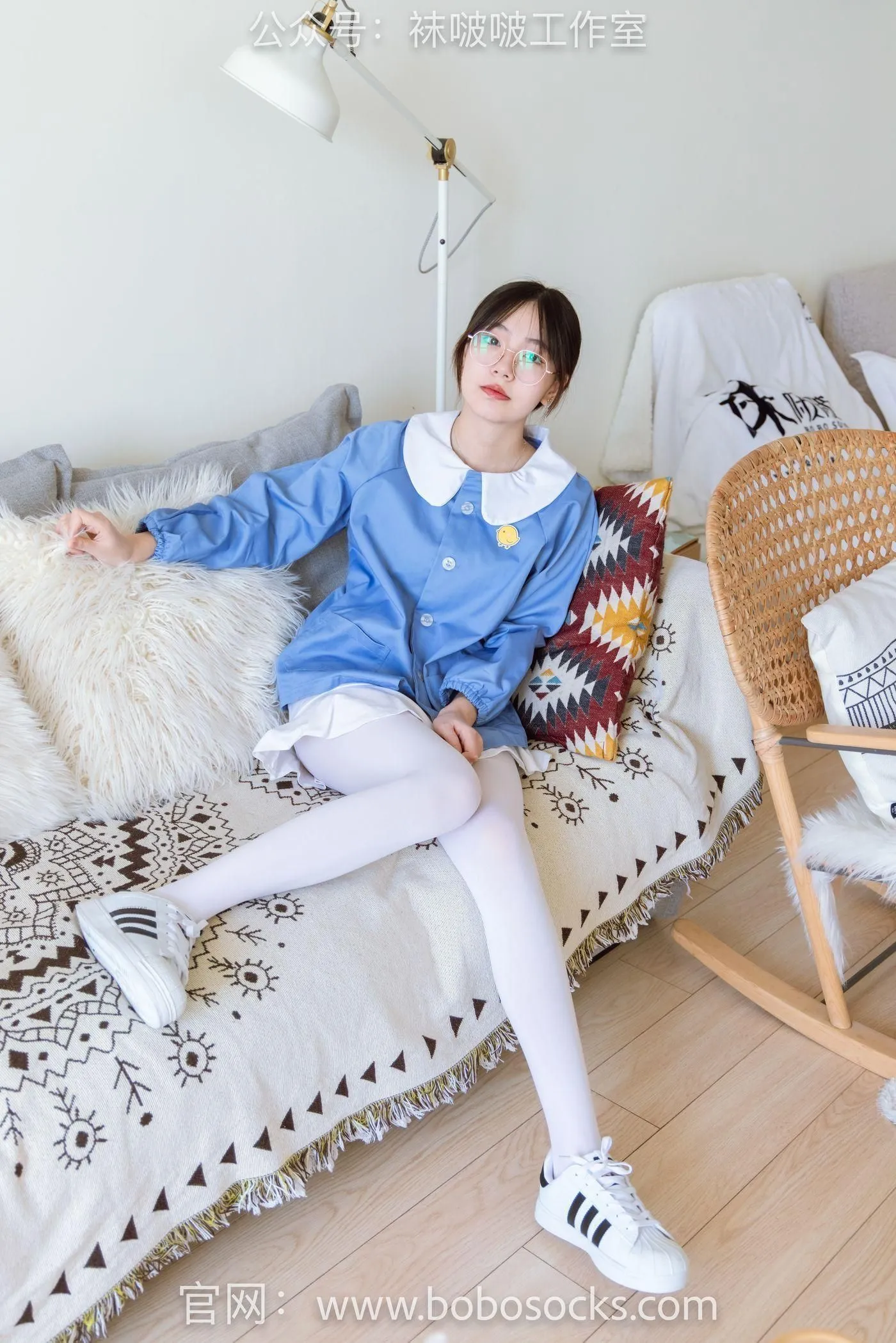 [BoBoSocks袜啵啵]NO.093 小甜豆-贝壳头、厚白丝 [132P]插图1
